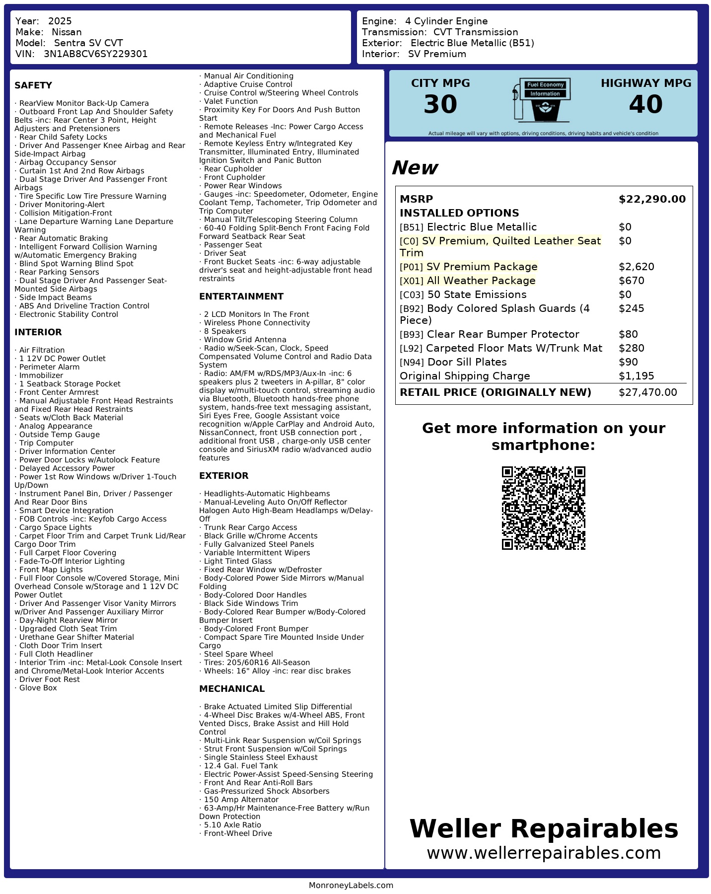 2025 NISSAN Sentra SV - Image 15