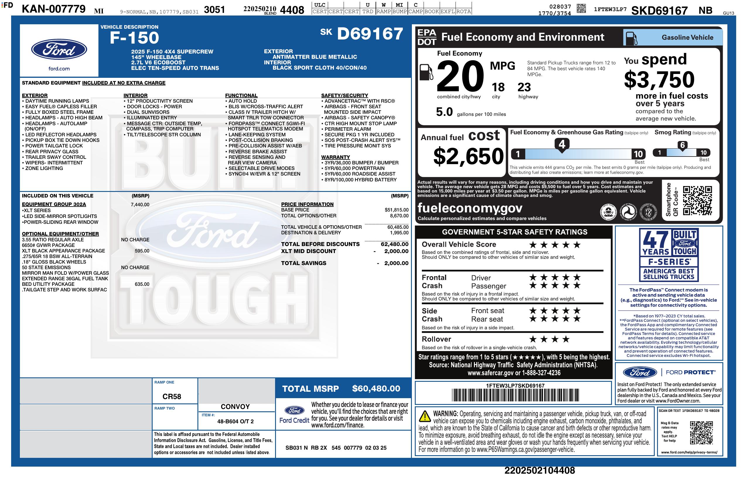 2025 FORD F-150 XLT 4WD SuperCrew - Image 18