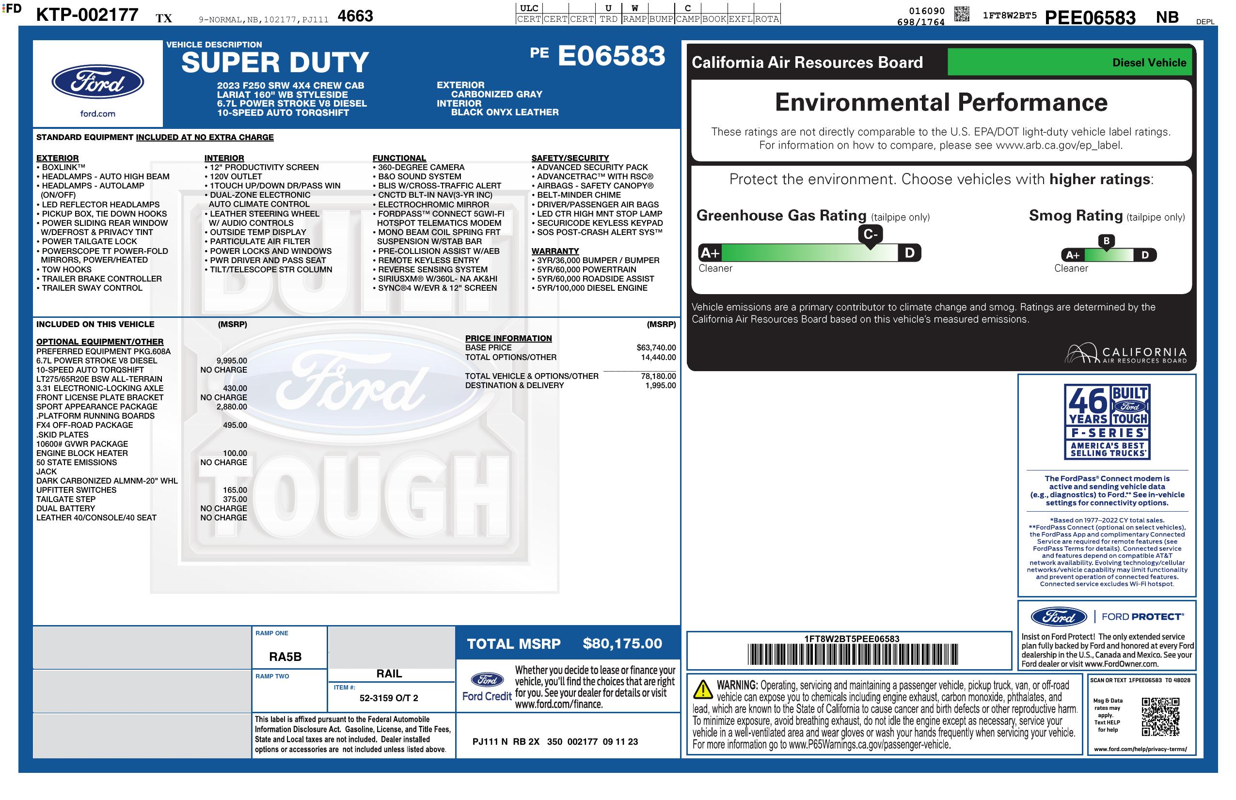 2023 FORD F-250 Super Duty Lariat 4WD Crew Cab - Image 18