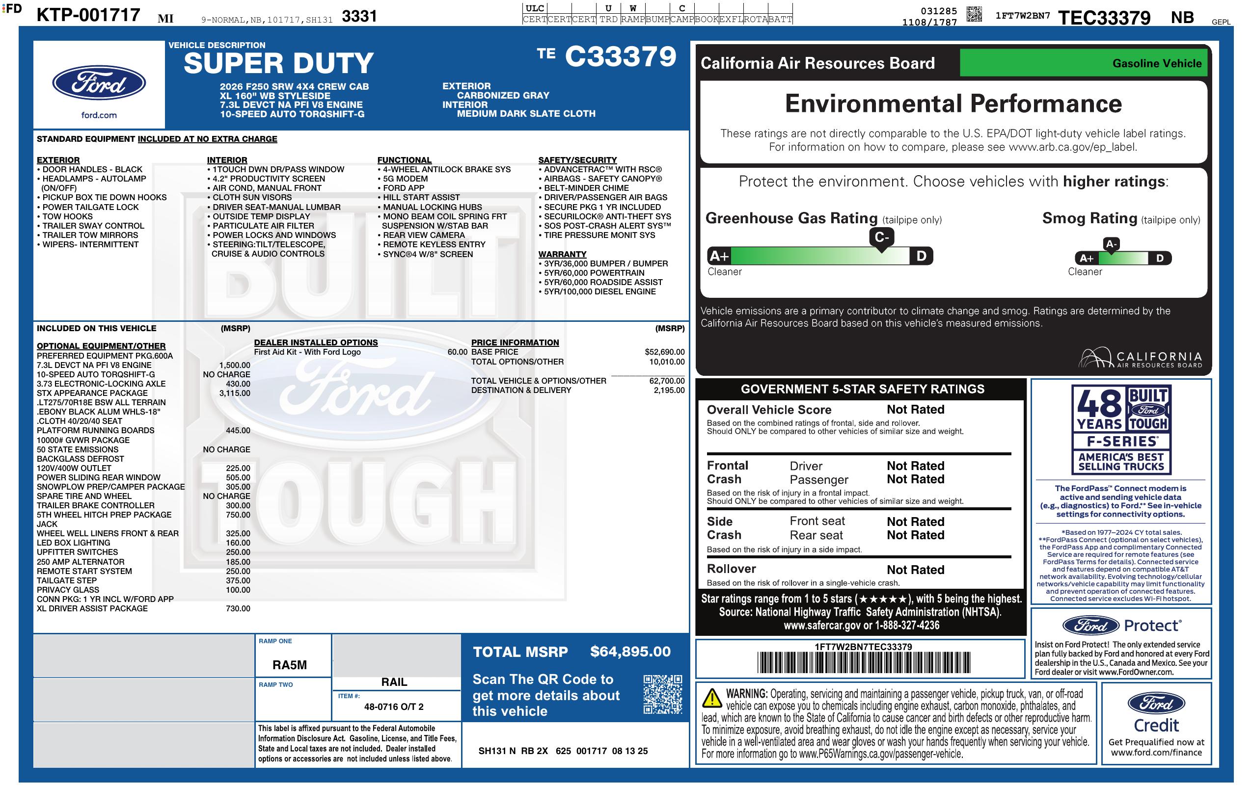 2026 FORD F-250 Super Duty XL 4WD Crew Cab - Image 17