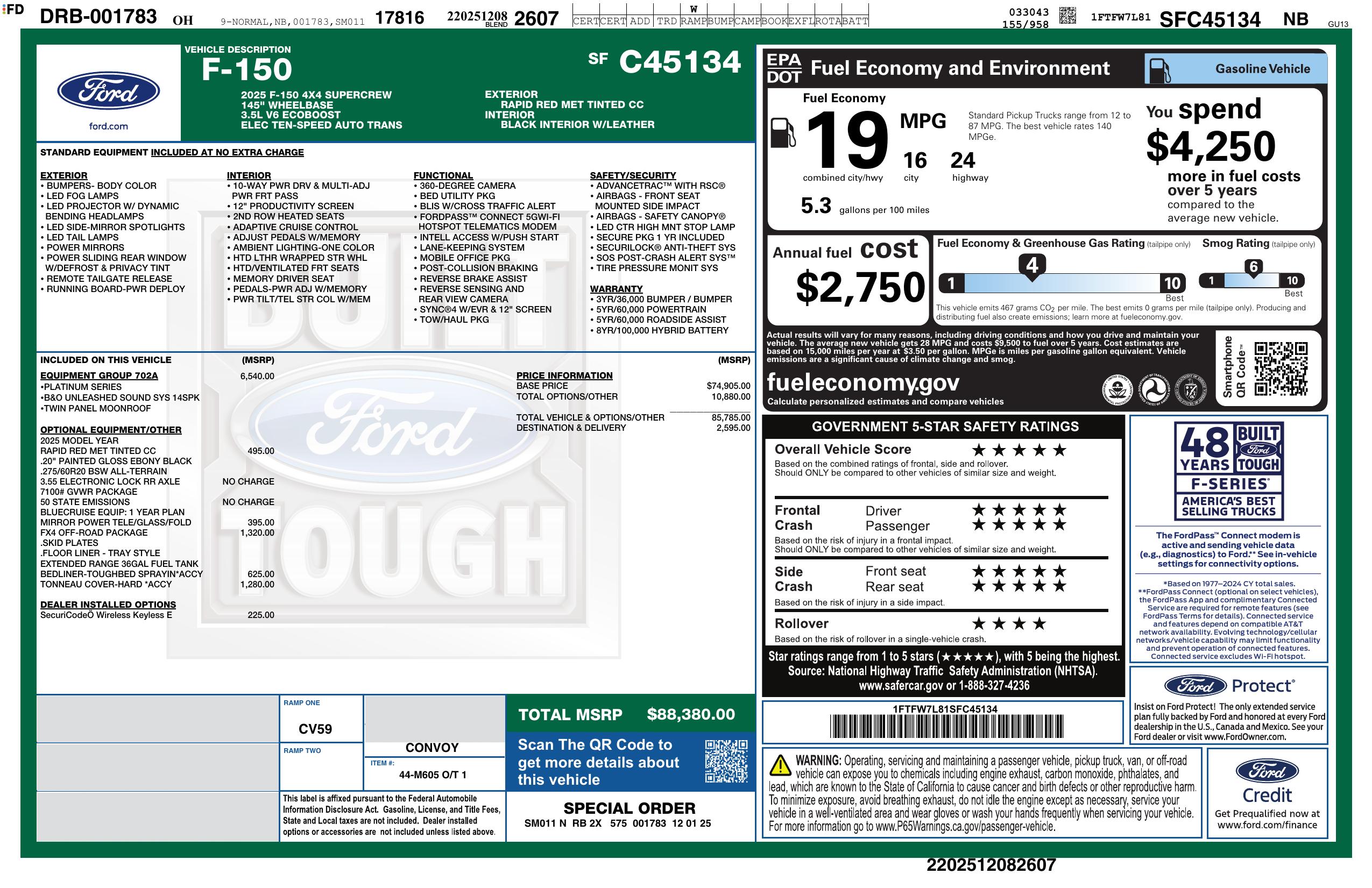 2025 FORD F-150 SuperCrew Platinum 4WD - Image 18