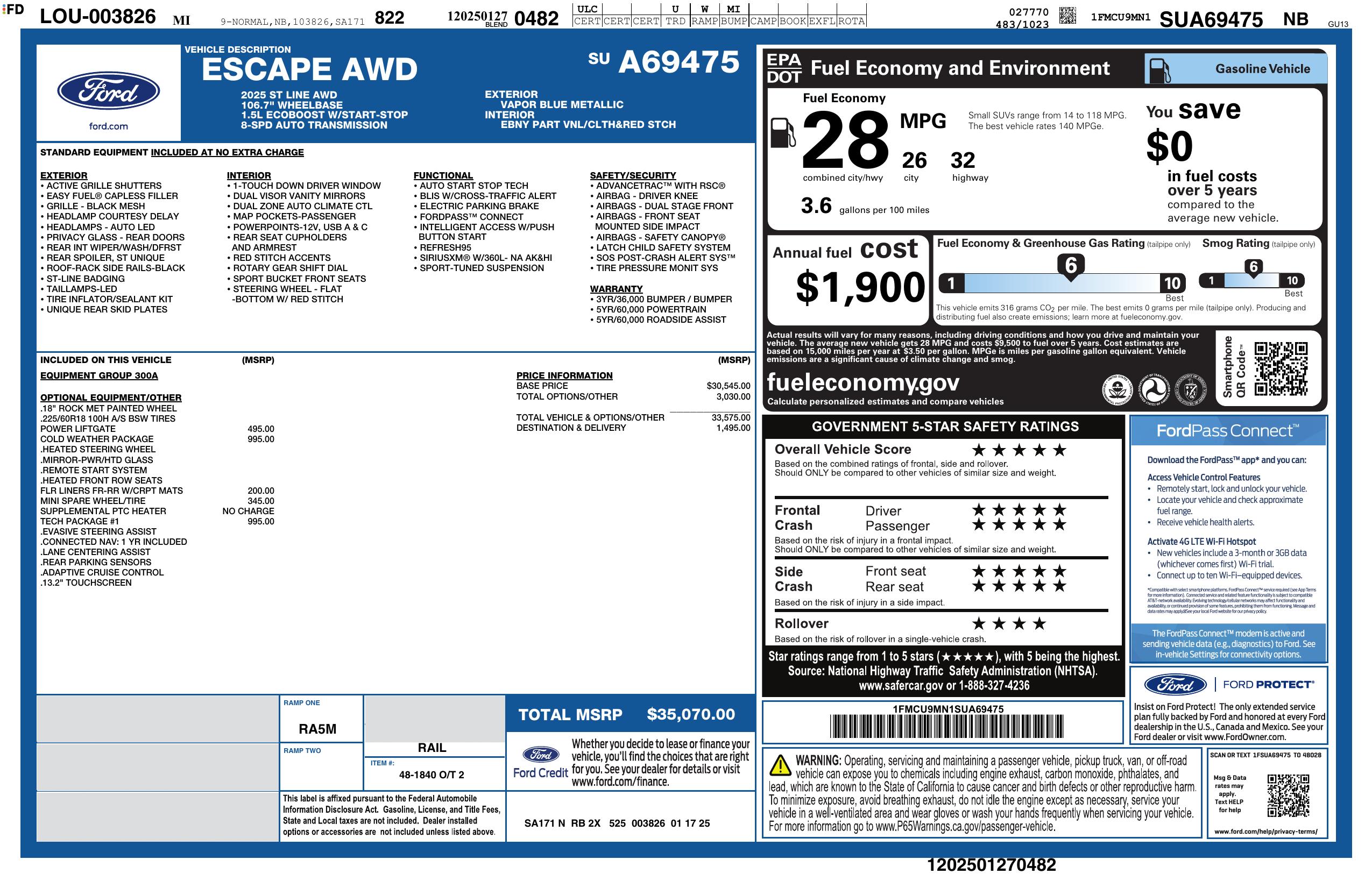 2025 FORD Escape ST Line AWD - Image 18