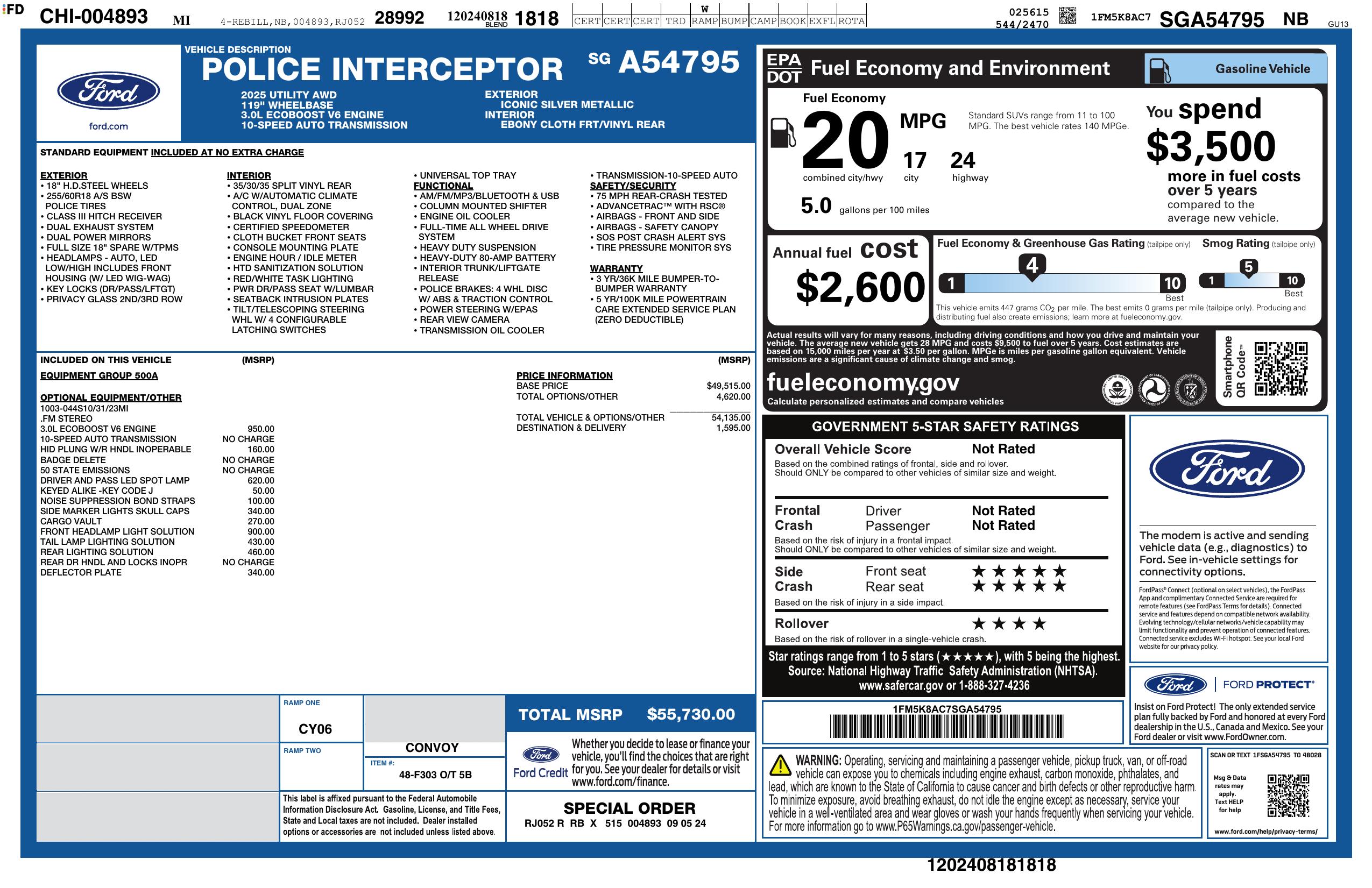 2025 FORD Explorer Police Interceptor AWD - Image 15